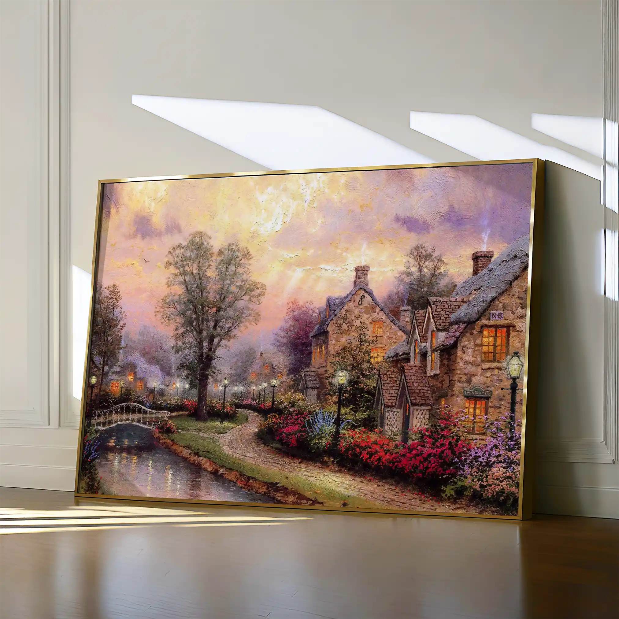 Landscape 076 Canvas Art 60 x 40 cm / Black