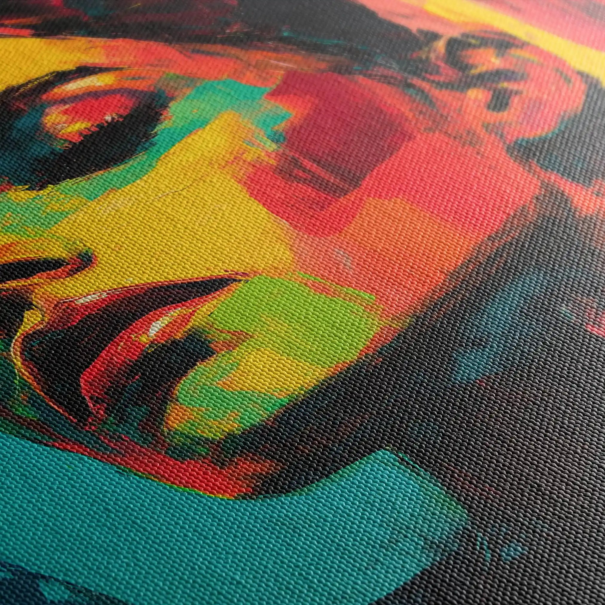 Portrait 076 Canvas Art 60 x 40 cm / Black