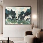 Abstract 077 Canvas Art 18" x 24" / 45 x 60 cm / Black