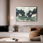 Abstract 077 Canvas Art 18" x 24" / 45 x 60 cm / Black