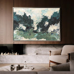 Abstract 077 Canvas Art 60 x 40 cm / Black