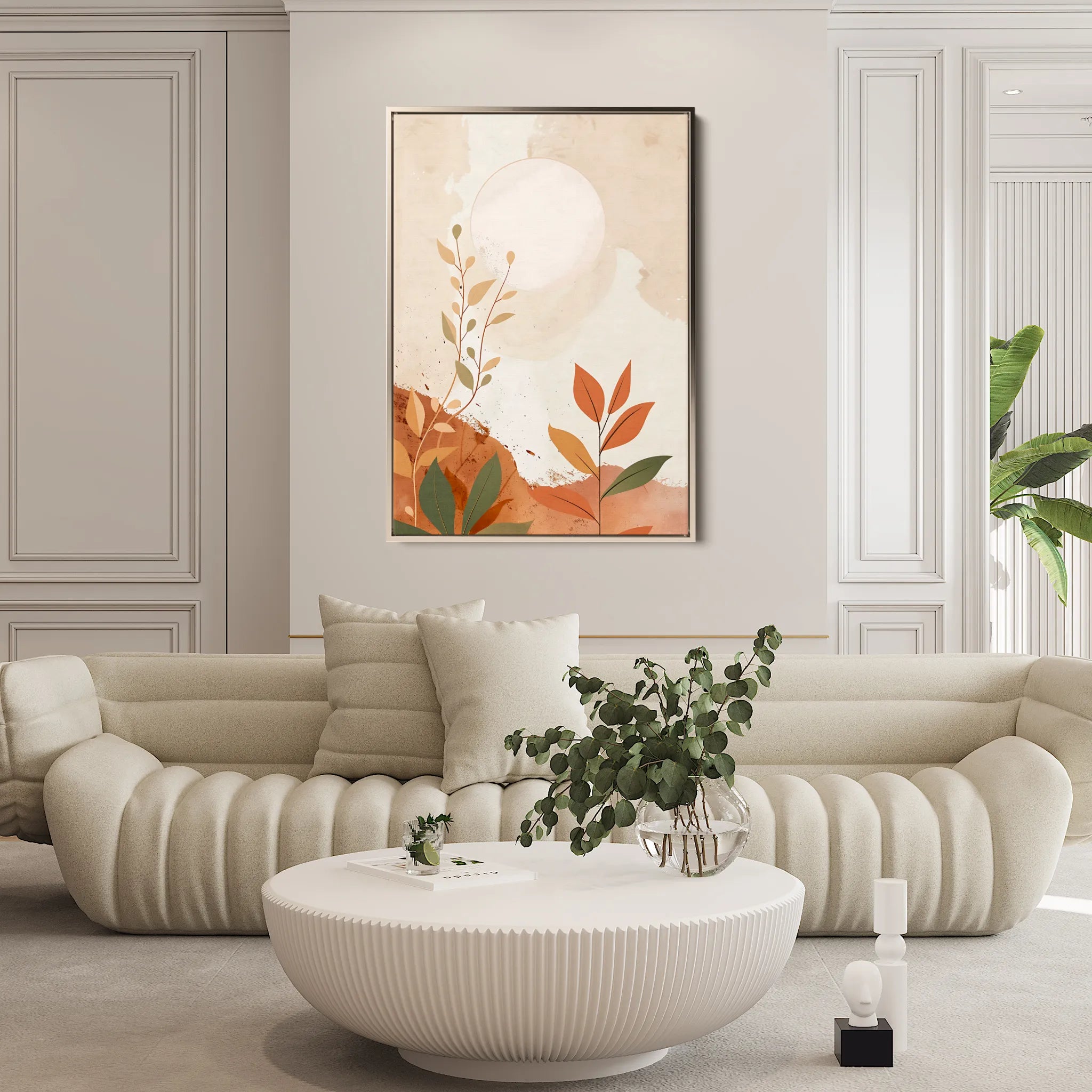 Boho 077 Canvas Art 18" x 24" / 45 x 60 cm / Black