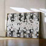 Floral 077 Canvas Art 18" x 24" / 45 x 60 cm / Black