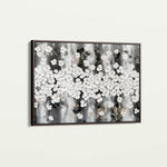 Floral 077 Canvas Art 18" x 24" / 45 x 60 cm / Black
