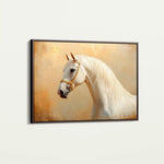 Horses 077 Canvas Art 60 x 40 cm / Black