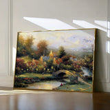 Landscape 077 Canvas Art 18" x 24" / 45 x 60 cm / Black