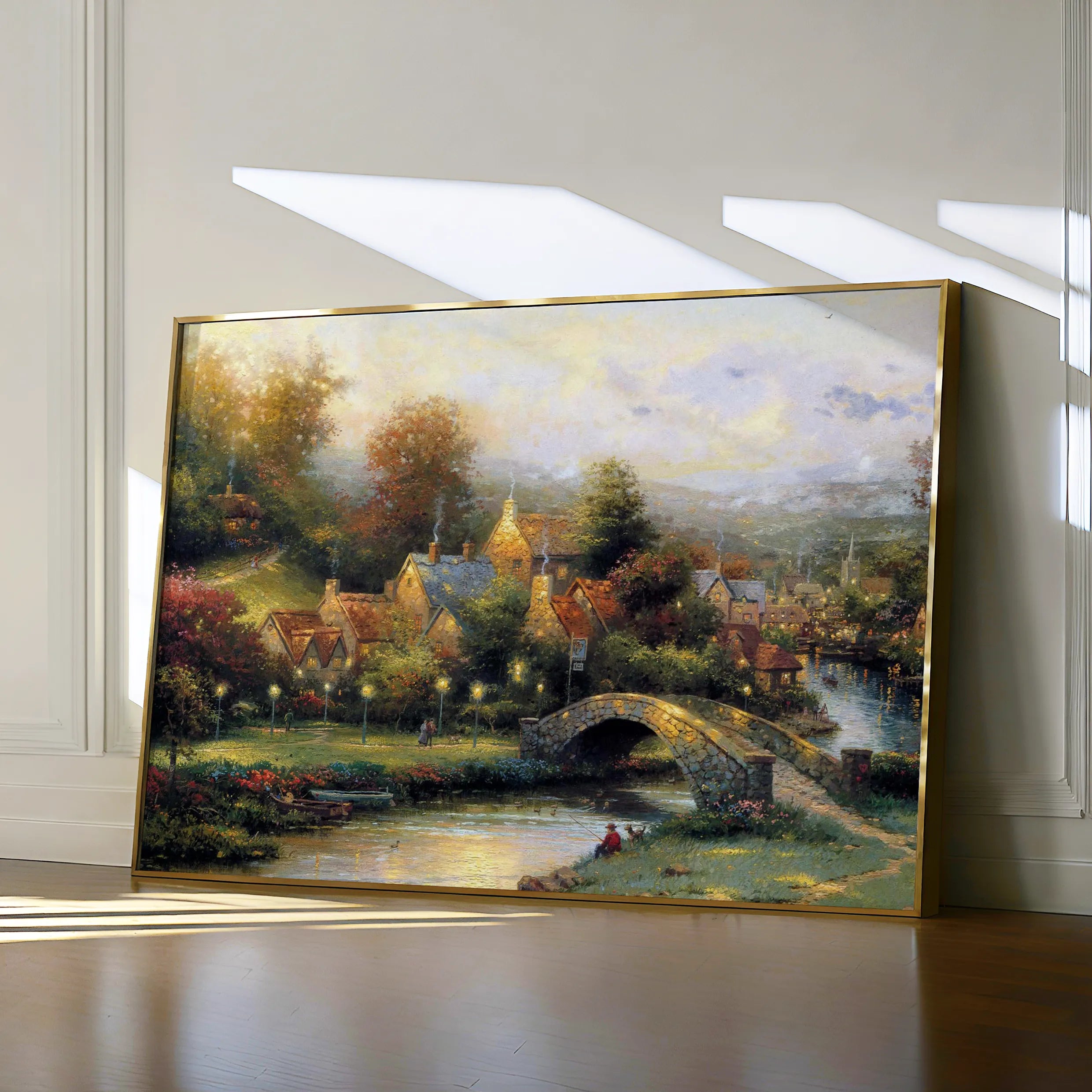 Landscape 077 Canvas Art 18" x 24" / 45 x 60 cm / Black
