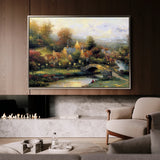 Landscape 077 Canvas Art 18" x 24" / 45 x 60 cm / Black