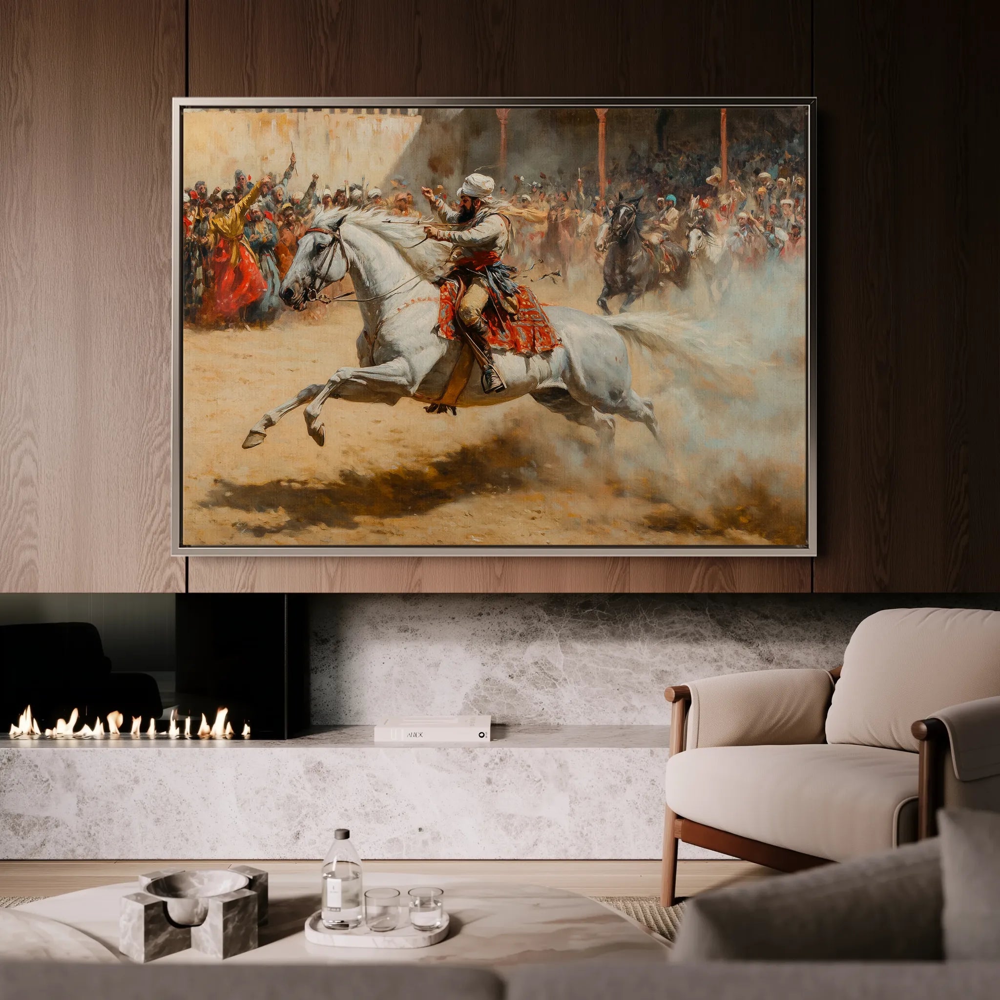 Orientalist 077 Canvas Art 18" x 24" / 45 x 60 cm / Black