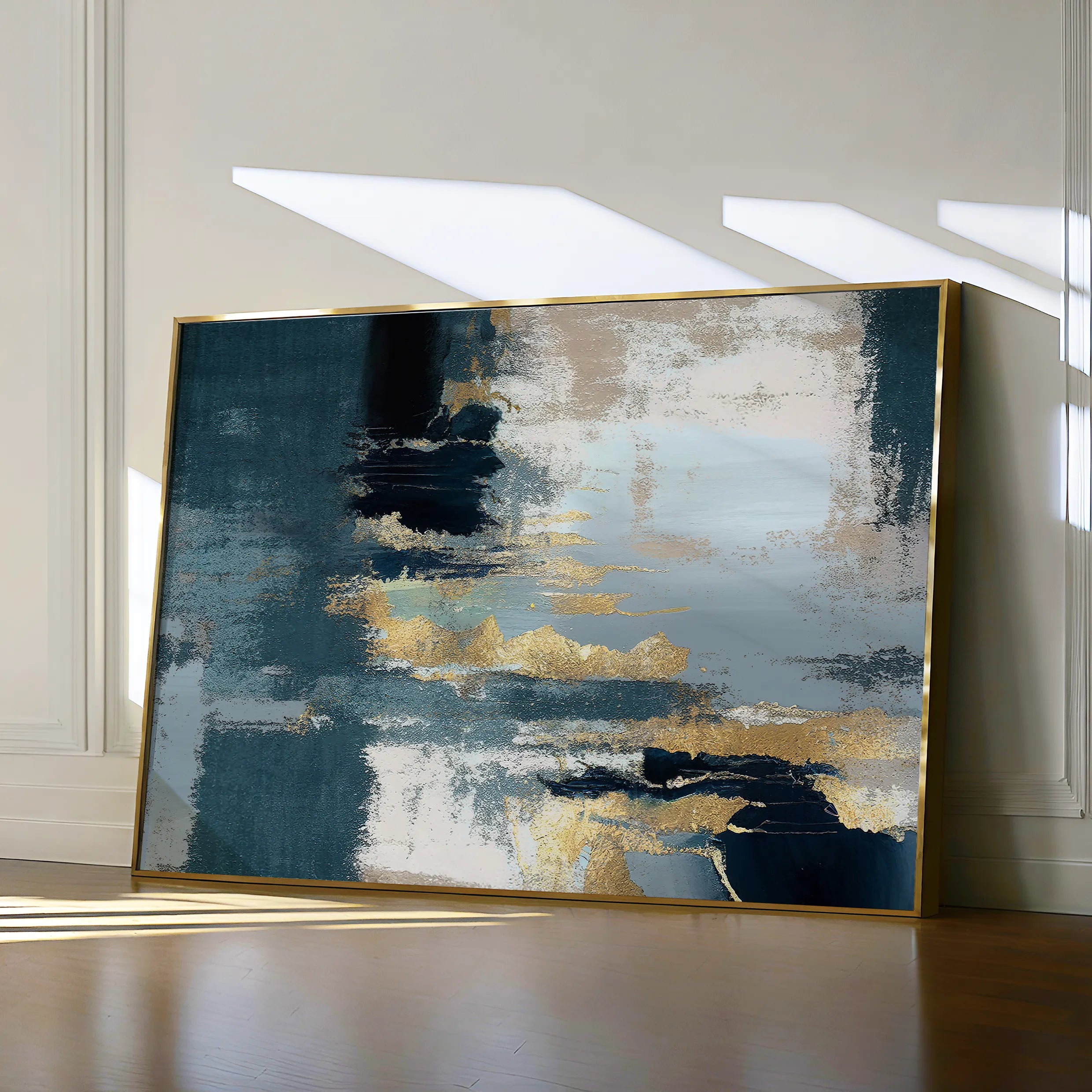 Abstract 078 Canvas Art 18" x 24" / 45 x 60 cm / Black