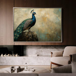 Animals 078 Canvas Art 18" x 24" / 45 x 60 cm / Black
