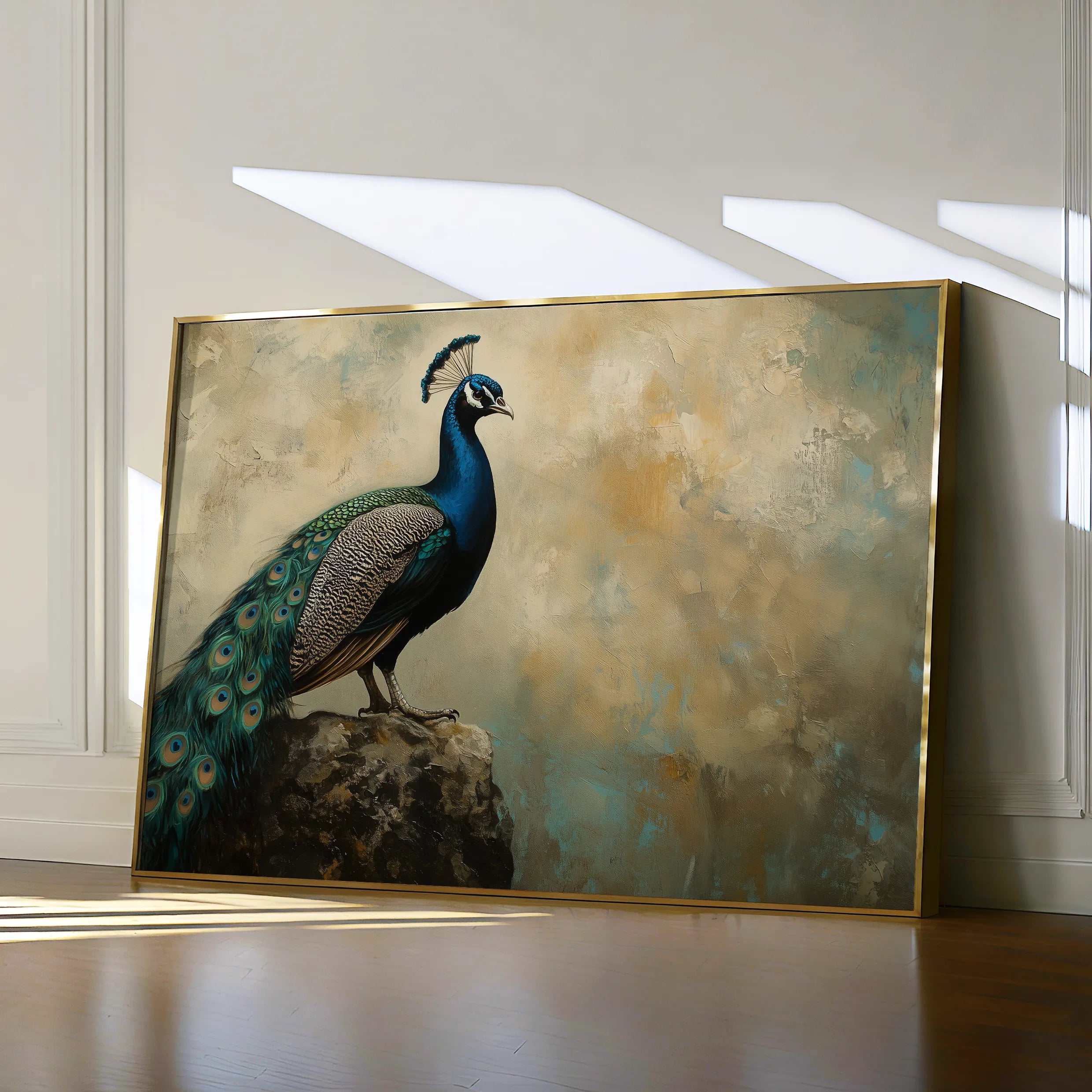 Animals 078 Canvas Art 18" x 24" / 45 x 60 cm / Black
