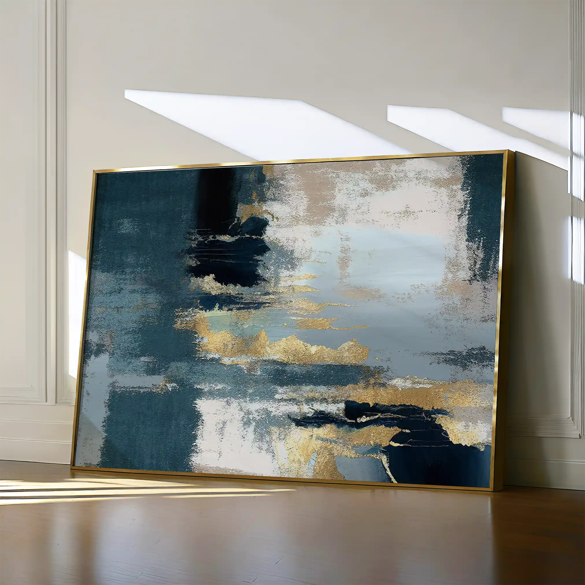 Abstract 078 Canvas Art 60 x 40 cm / Black