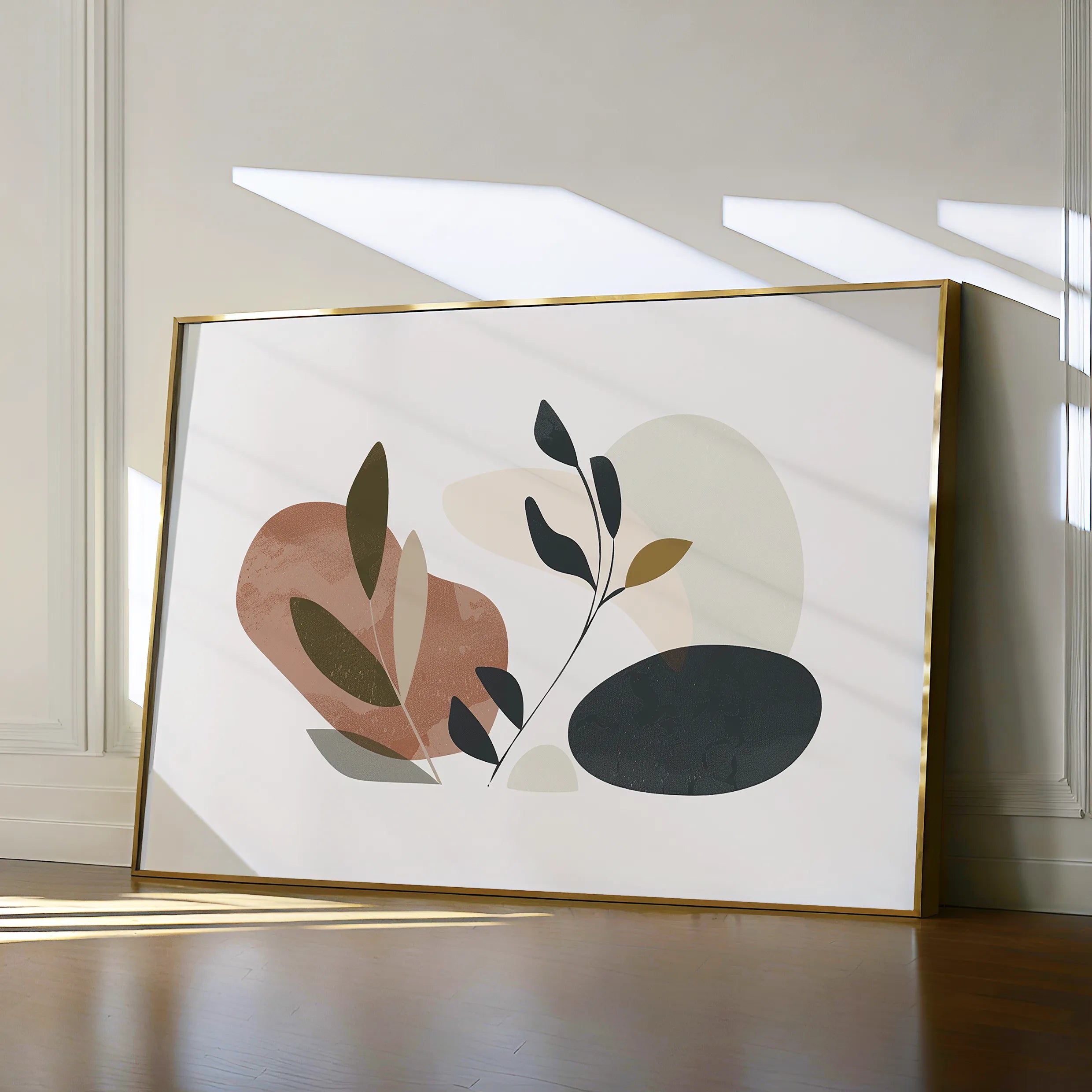 Boho 078 Canvas Art 18" x 24" / 45 x 60 cm / Black