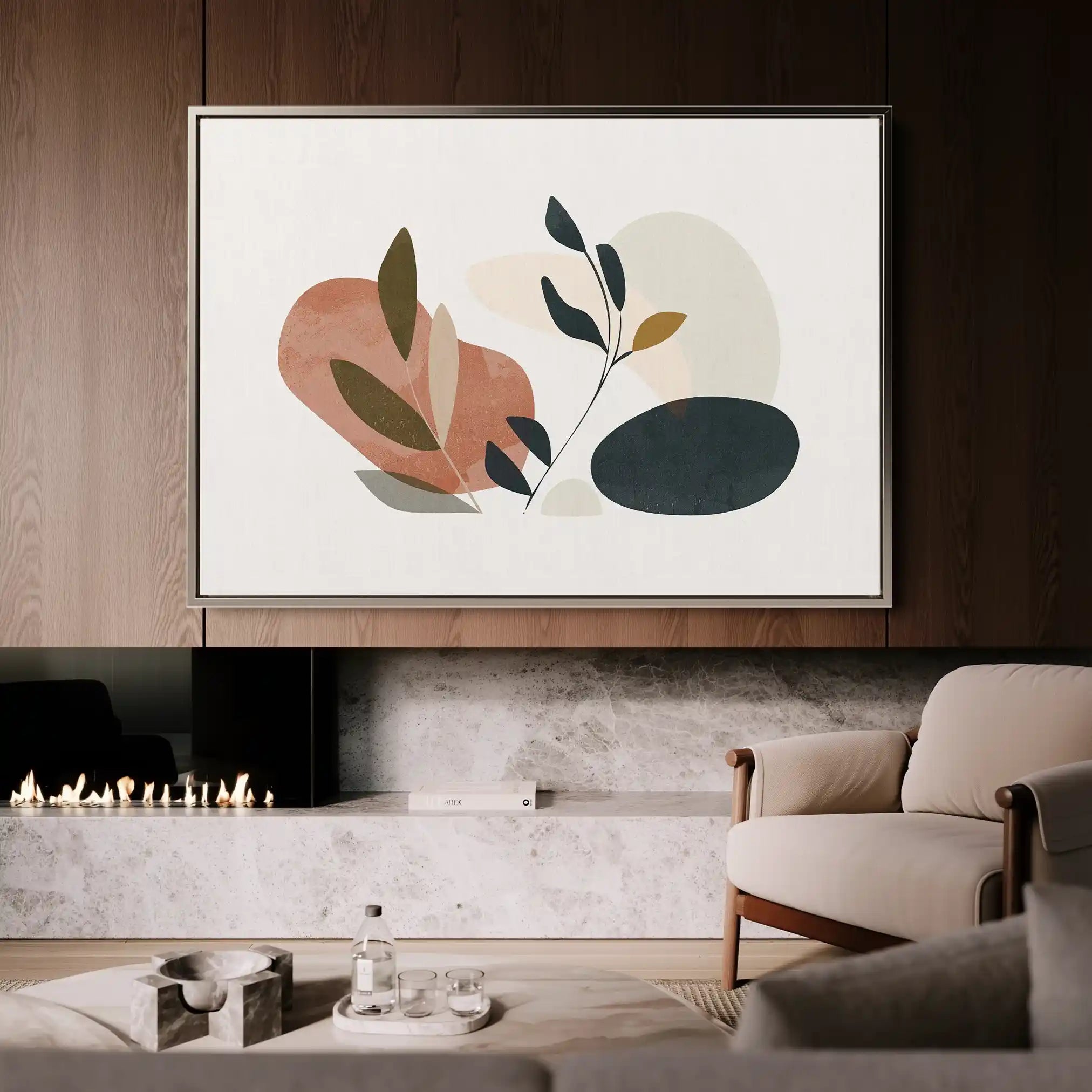 Boho 078 Canvas Art 60 x 40 cm / Black