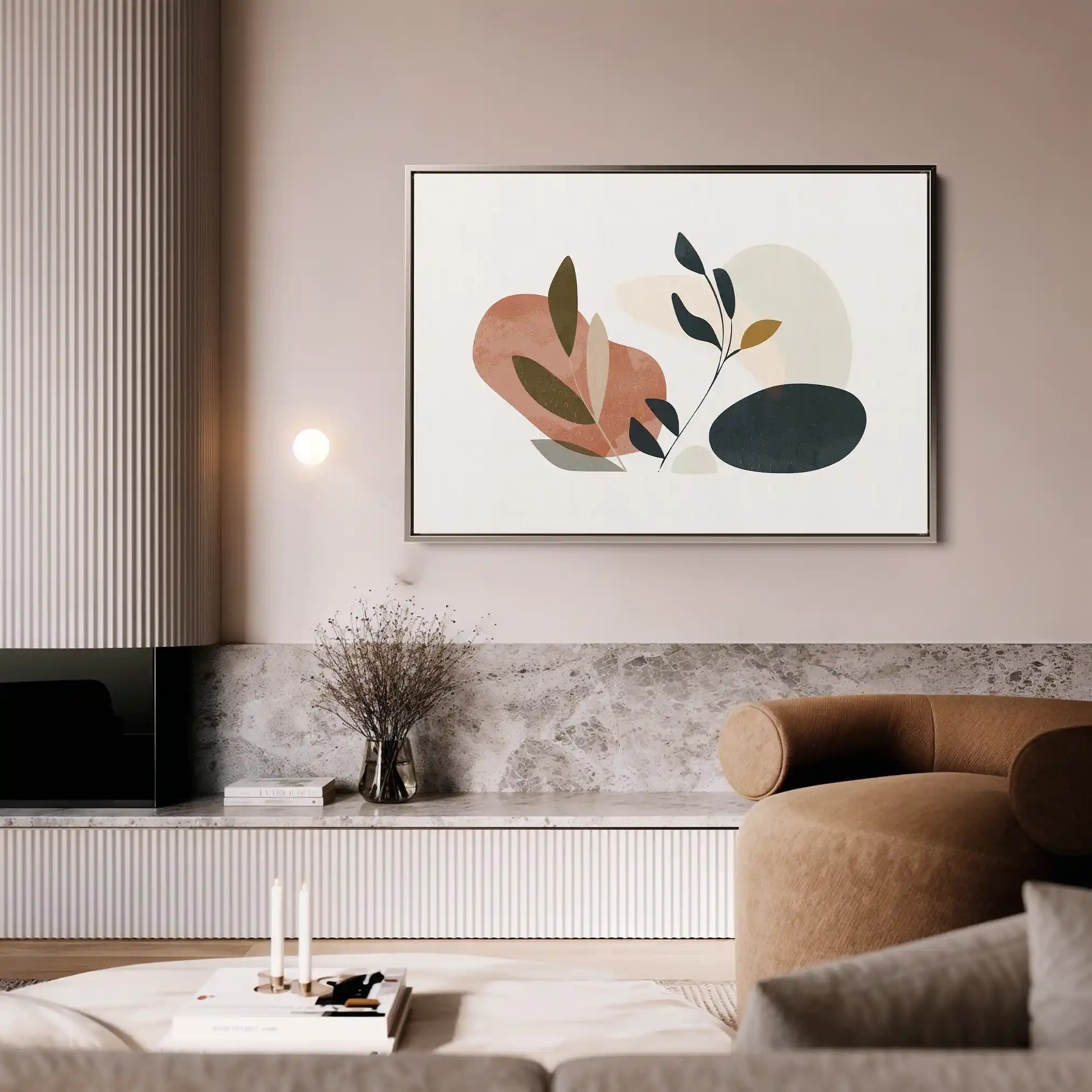 Boho 078 Canvas Art 60 x 40 cm / Black