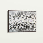 Floral 078 Canvas Art 18" x 24" / 45 x 60 cm / Black