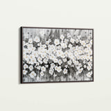 Floral 078 Canvas Art 18" x 24" / 45 x 60 cm / Black