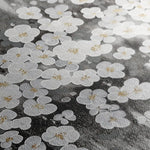 Floral 078 Canvas Art 60 x 40 cm / Black
