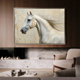 Horses 078 Canvas Art 18" x 24" / 45 x 60 cm / Black
