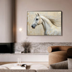 Horses 078 Canvas Art 18" x 24" / 45 x 60 cm / Black