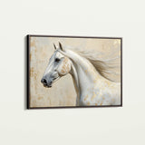 Horses 078 Canvas Art 18" x 24" / 45 x 60 cm / Black