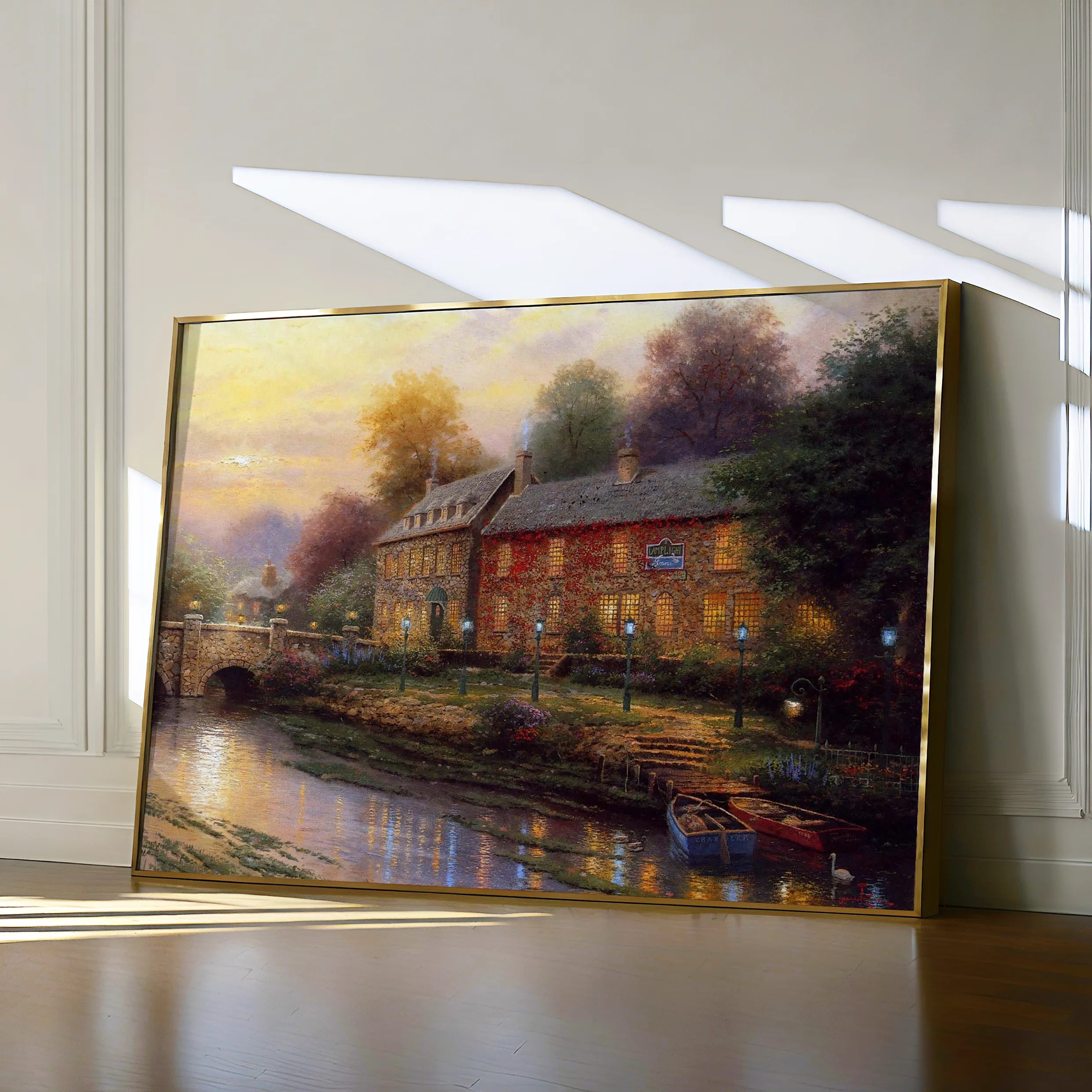 Landscape 078 Canvas Art 18" x 24" / 45 x 60 cm / Black
