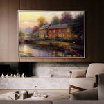 Landscape 078 Canvas Art 18" x 24" / 45 x 60 cm / Black