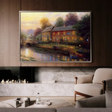 Landscape 078 Canvas Art 18" x 24" / 45 x 60 cm / Black