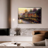 Landscape 078 Canvas Art 18" x 24" / 45 x 60 cm / Black