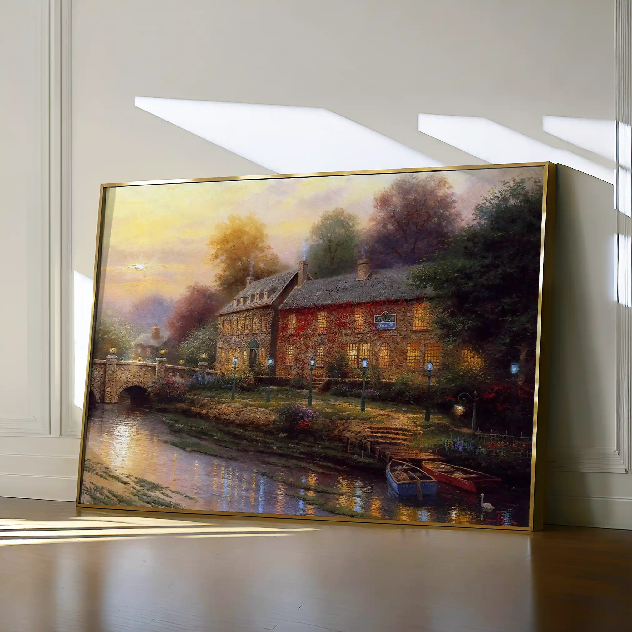 Landscape 078 Canvas Art 60 x 40 cm / Black