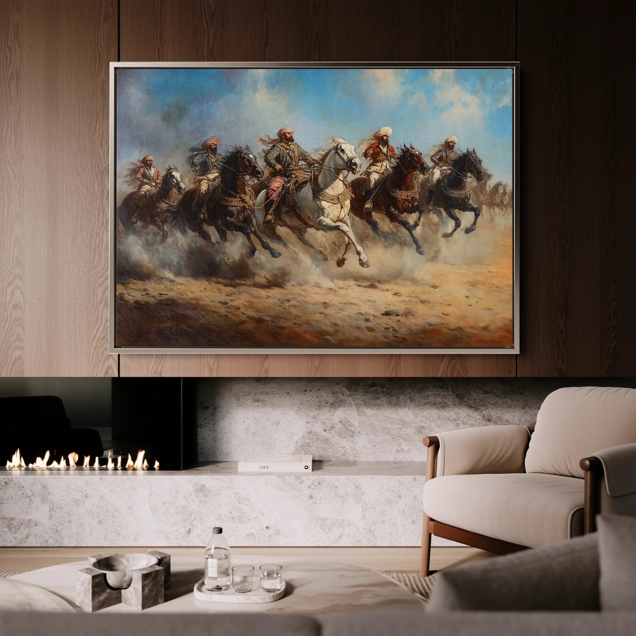 Orientalist 078 Canvas Art 18" x 24" / 45 x 60 cm / Black