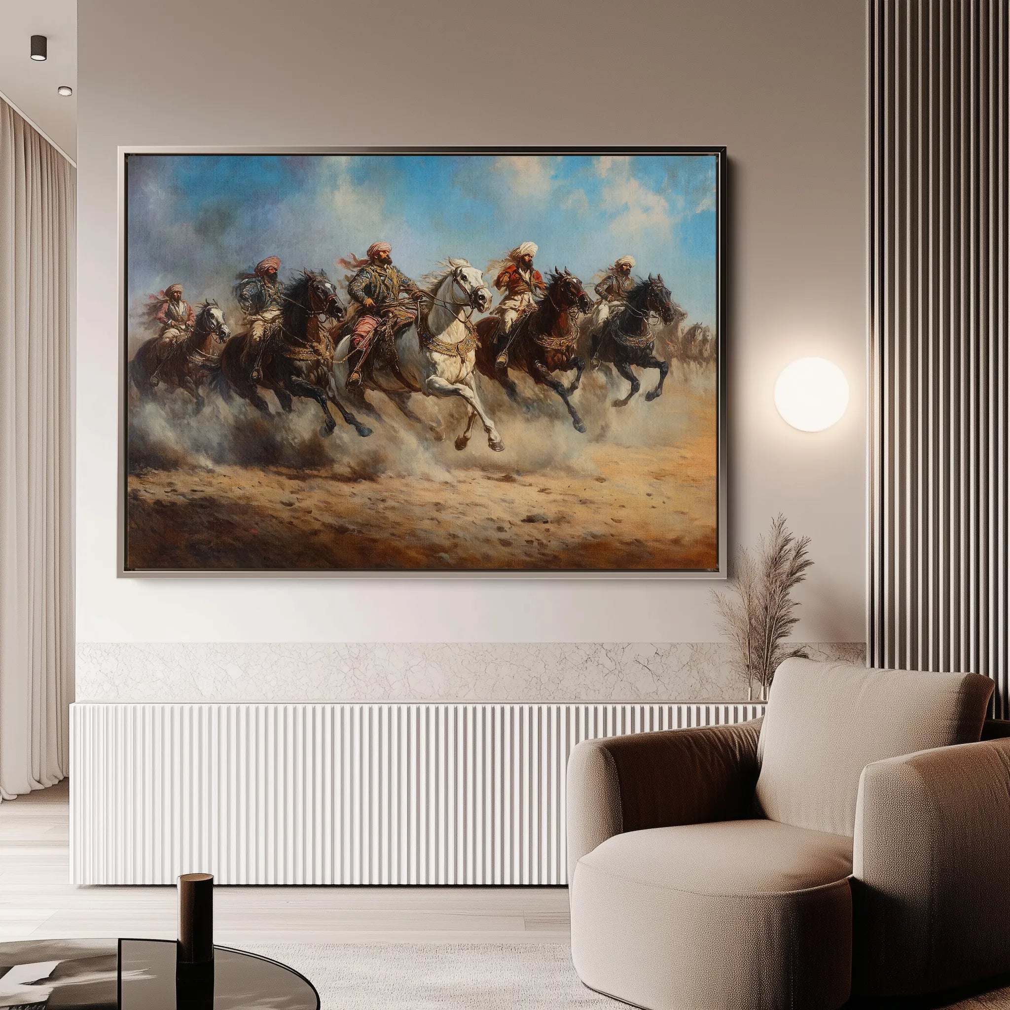 Orientalist 078 Canvas Art 18" x 24" / 45 x 60 cm / Black
