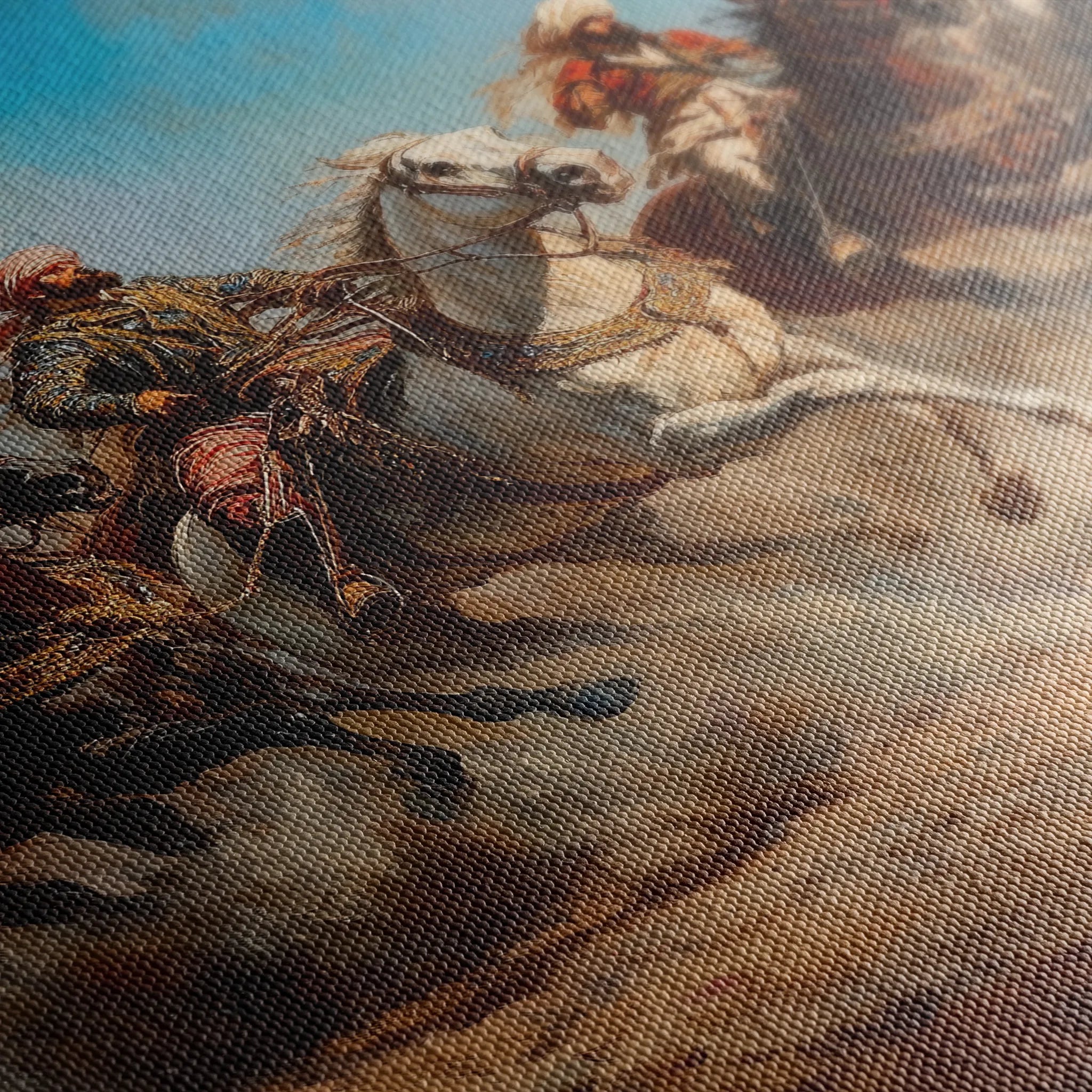 Orientalist 078 Canvas Art 18" x 24" / 45 x 60 cm / Black