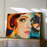 Portrait 078 Canvas Art 18" x 24" / 45 x 60 cm / Black