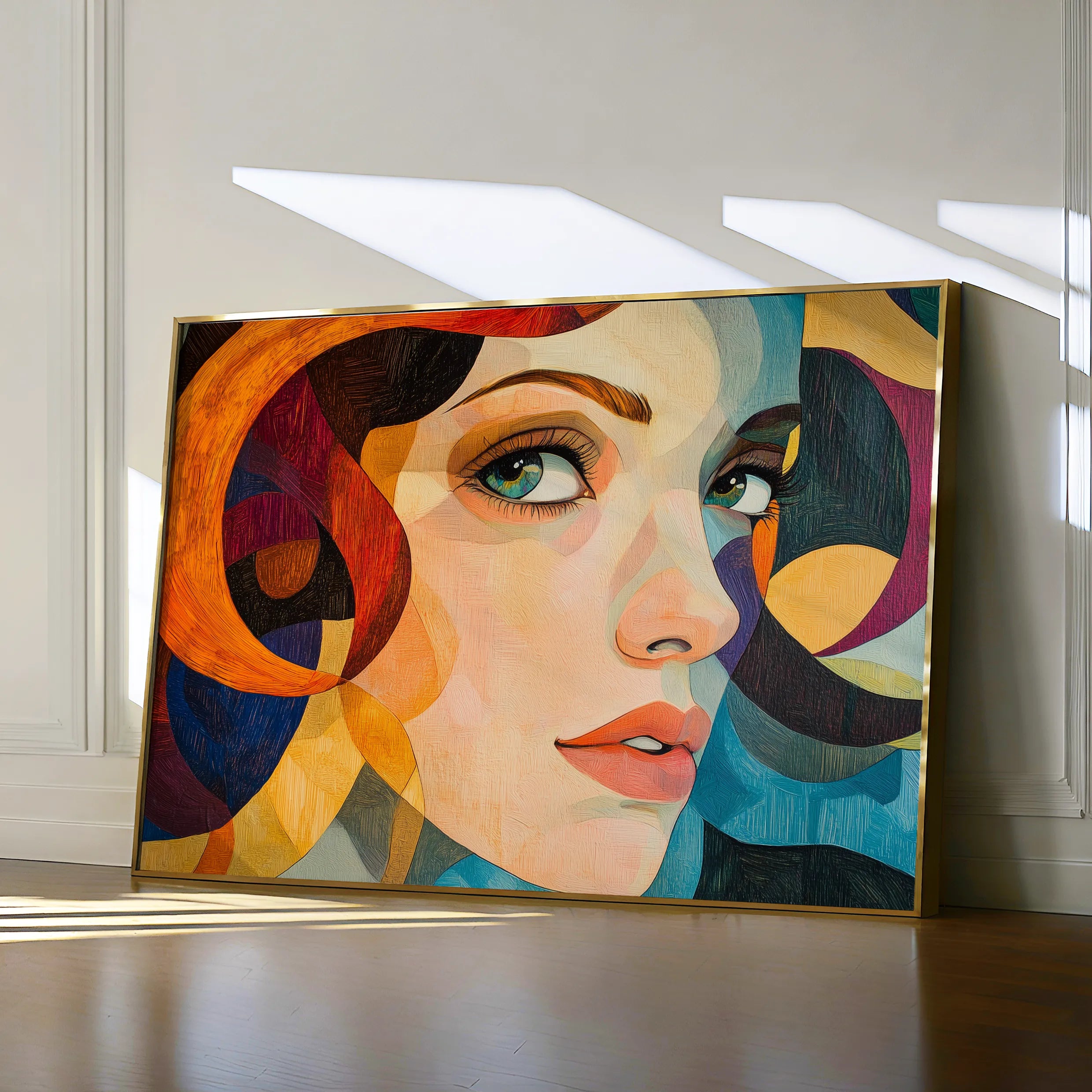 Portrait 078 Canvas Art 18" x 24" / 45 x 60 cm / Black
