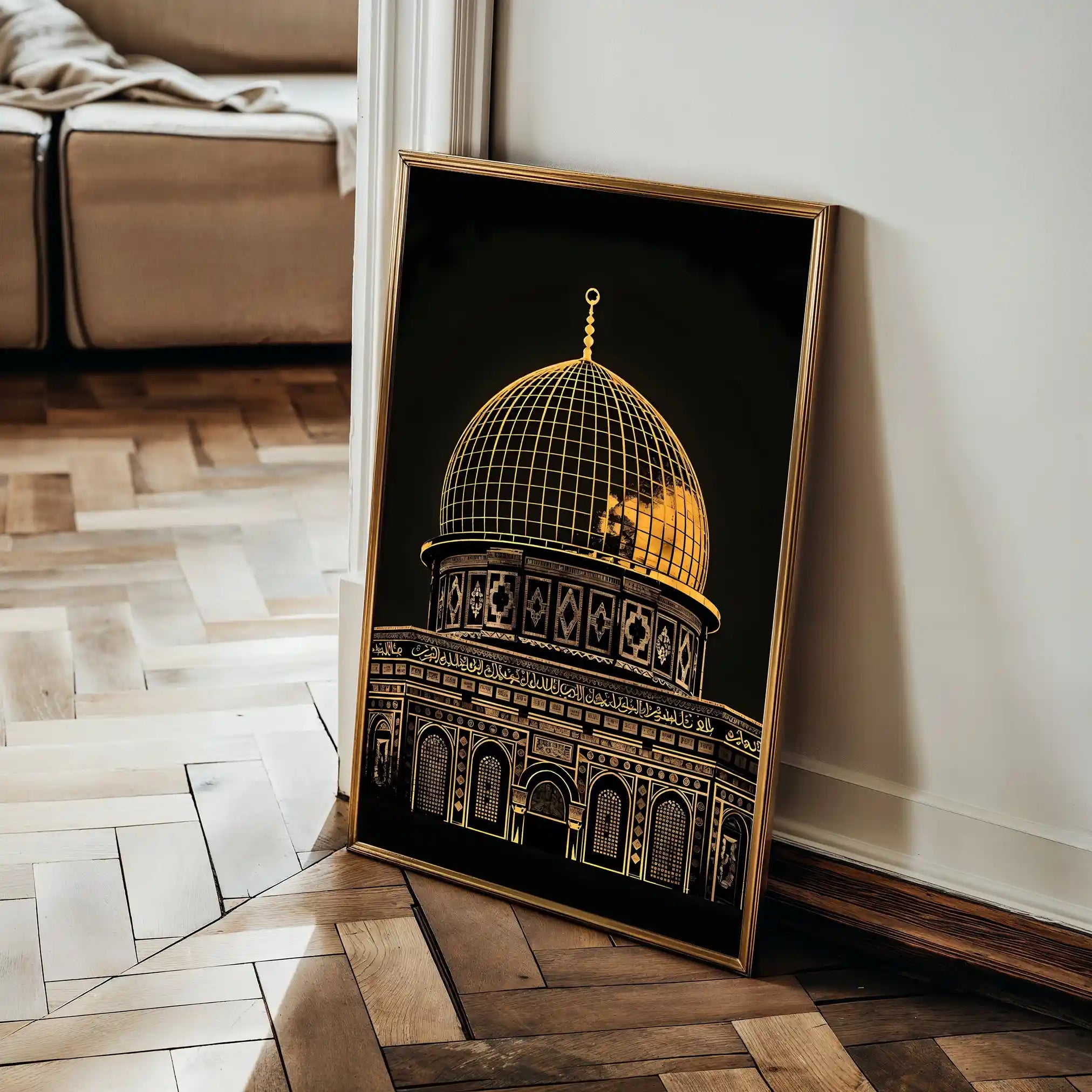 Palestine 078 Canvas Art 60 x 40 cm / Black