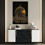 Palestine 078 Canvas Art 60 x 40 cm / Black