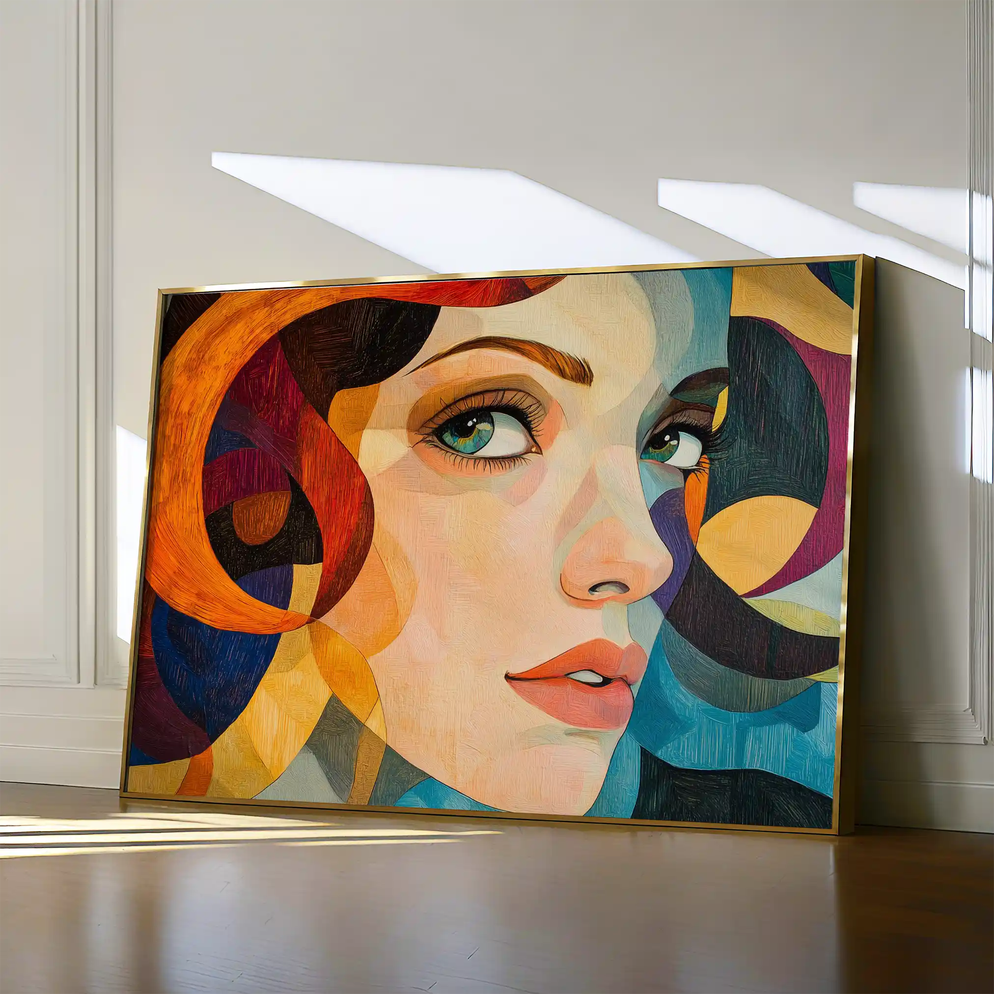 Portrait 078 Canvas Art 60 x 40 cm / Black