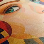 Portrait 078 Canvas Art 60 x 40 cm / Black