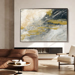 Abstract 079 Canvas Art 18" x 24" / 45 x 60 cm / Black
