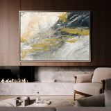 Abstract 079 Canvas Art 18" x 24" / 45 x 60 cm / Black