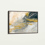 Abstract 079 Canvas Art 18" x 24" / 45 x 60 cm / Black