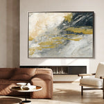 Abstract 079 Canvas Art 60 x 40 cm / Black