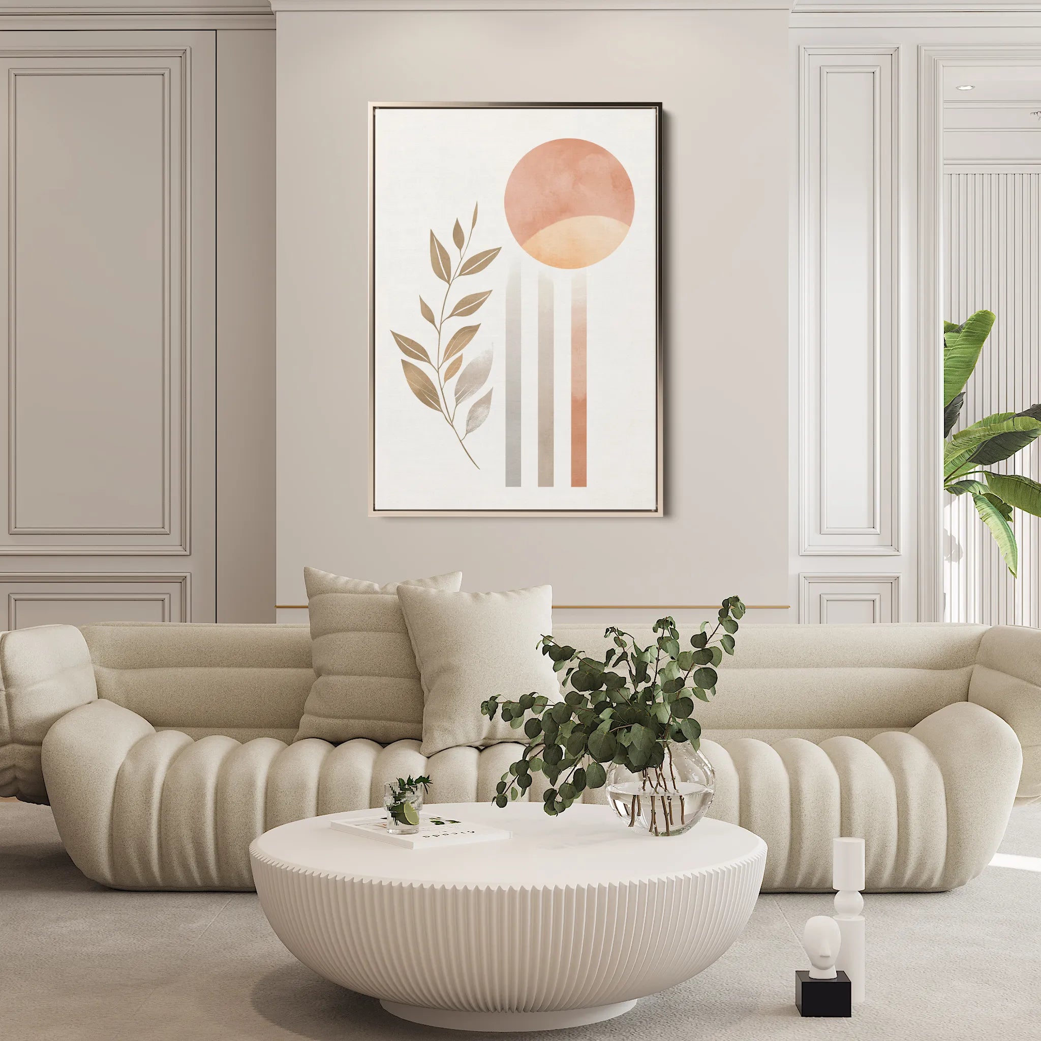 Boho 079 Canvas Art 18" x 24" / 45 x 60 cm / Black