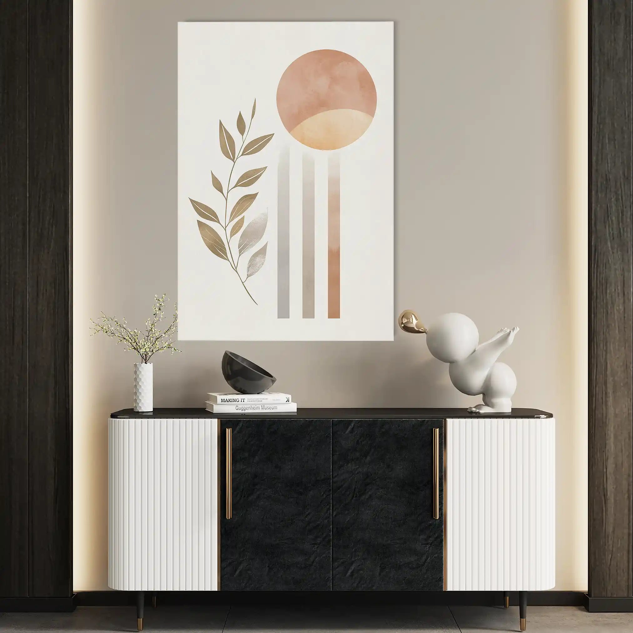 Boho 079 Canvas Art 60 x 40 cm / Black