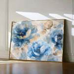 Floral 079 Canvas Art 18" x 24" / 45 x 60 cm / Black