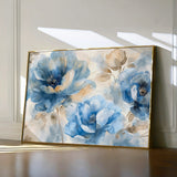 Floral 079 Canvas Art 18" x 24" / 45 x 60 cm / Black