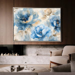 Floral 079 Canvas Art 18" x 24" / 45 x 60 cm / Black