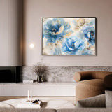 Floral 079 Canvas Art 18" x 24" / 45 x 60 cm / Black